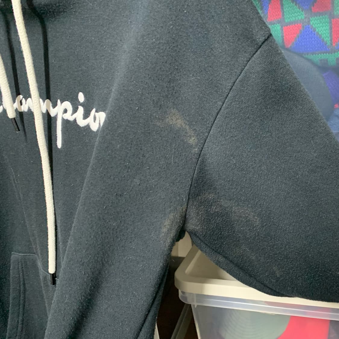 [표기 L, 실측M] 챔피온 스펠아웃 후디 Made In USA 상품이미지6