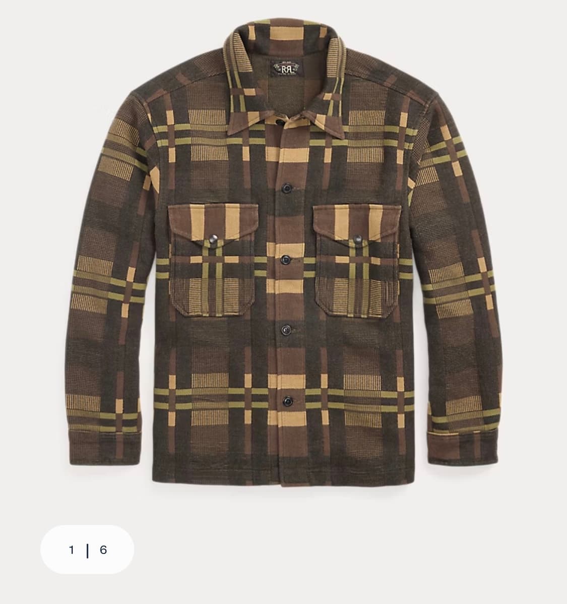 rrl 더블알엘 패턴 자카드 오버셔츠 상품이미지1