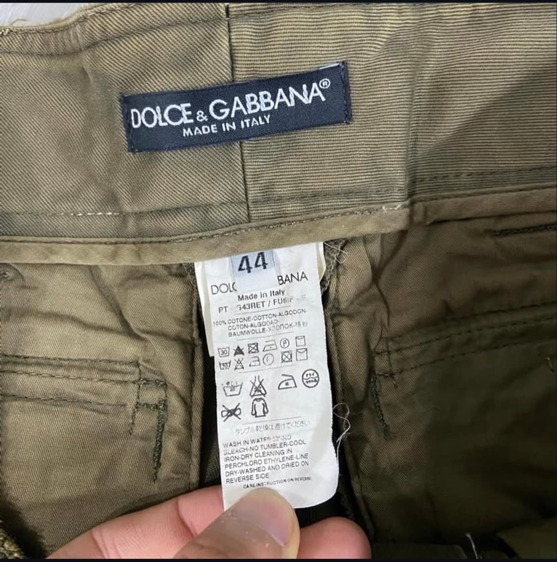 [44] AW03 돌체앤가바나 더블집업 카고 팬츠 상품이미지7
