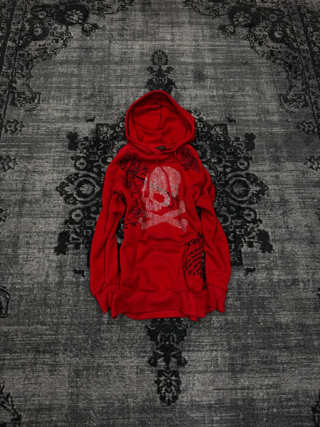 Mkr 00s y2k bizz skull printing hoodie 상품이미지2