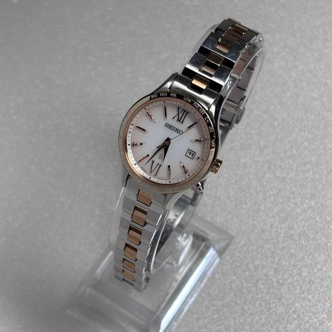 세이코 루키아 솔라 전파 메탈 시계 상품이미지1