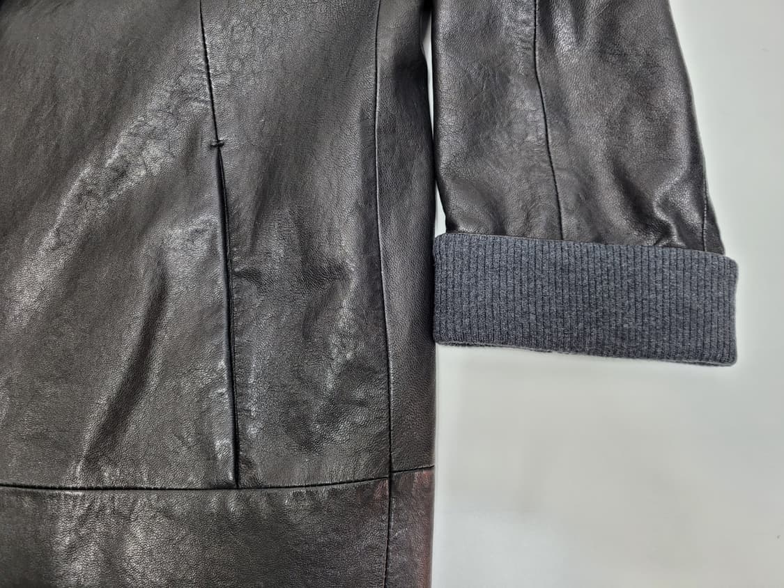 KUHO 구호 양가죽 롱자켓 레더 코트 / 여 85-94-160 
 상품이미지5