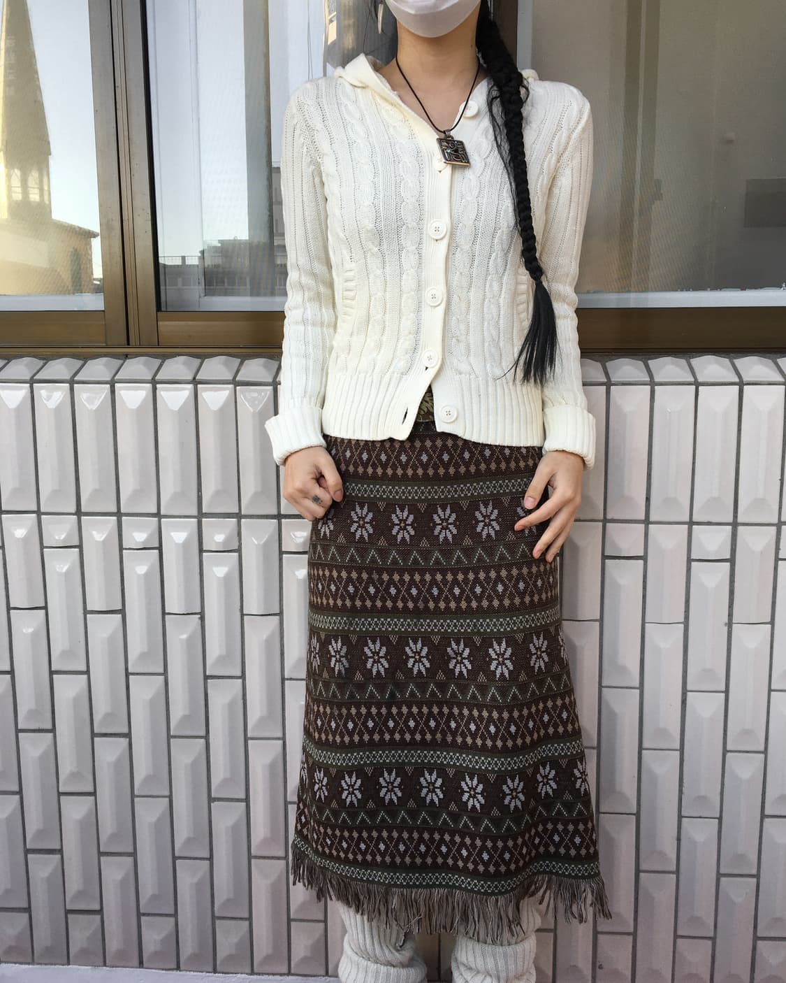 Gap cable pattern hood knit cardigan 상품이미지1