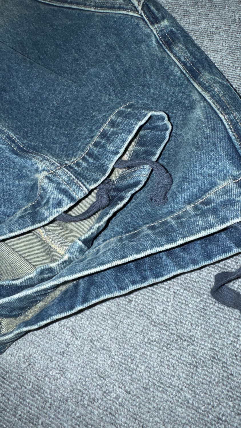 [S] 트래블 밀 데님 리벳 벌룬 팬츠 상품이미지3