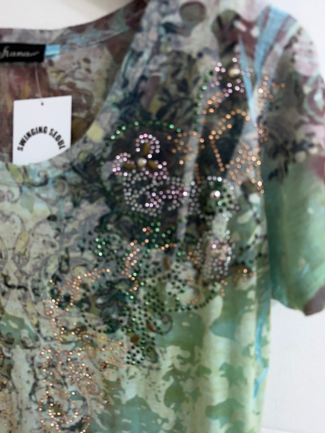 (상의 세트) 그런지 페어리 큐빅 반팔 티셔츠 + 옐로우 란제리코어 나시 상품이미지4