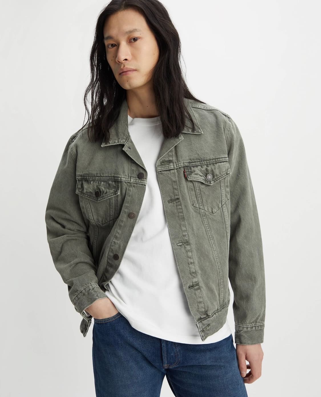 리바이스 프리미엄 워터리스 데님자켓 트러커 L 상품이미지1