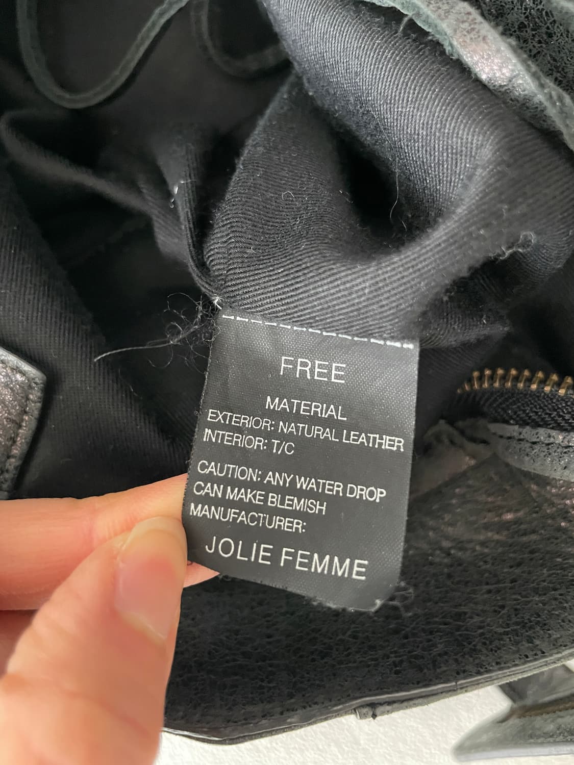 JOLIE FEMME 레더 토트 숄더백 상품이미지7