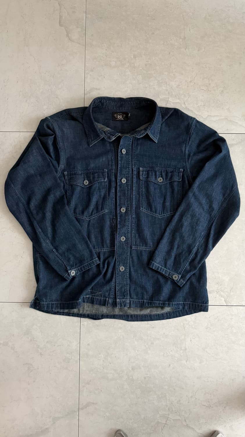 RRL 인디고 데님 오버셔츠 - XL 상품이미지1
