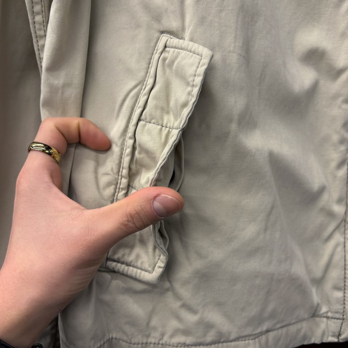 90s 폴로 랄프로렌 밀리터리 모티브 스윙자켓 암패치 액션플리츠 N683 상품이미지5