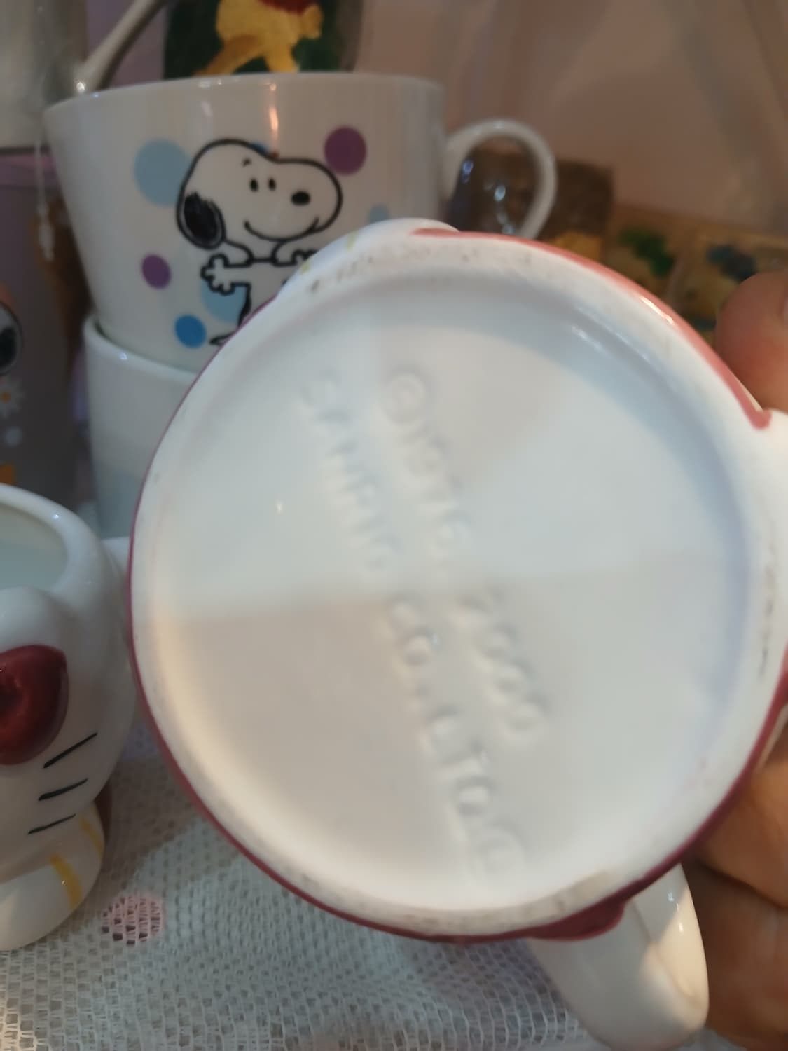 빈티지 산리오 헬로키티 도자기 머그컵 상품이미지4