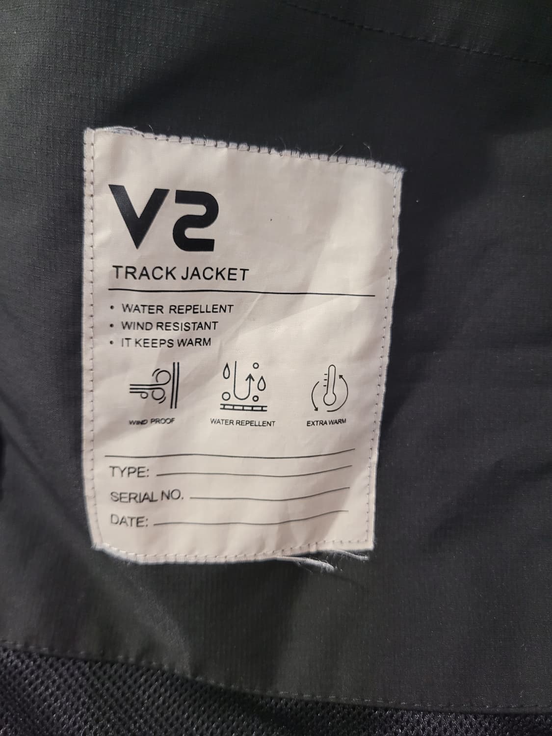 V2 브이투 트랙 자켓 블랙 오버핏 남녀공용 M사이즈 상품이미지4