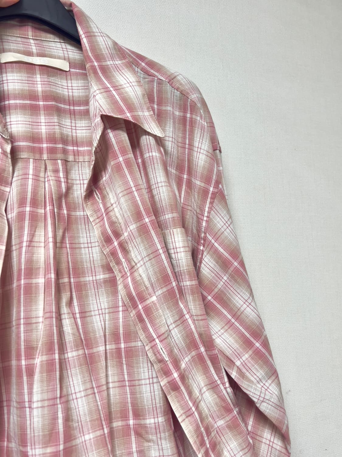 999휴머니티 EASY CHECK SHIRTS V10(PINK) 1사이즈 상품이미지4