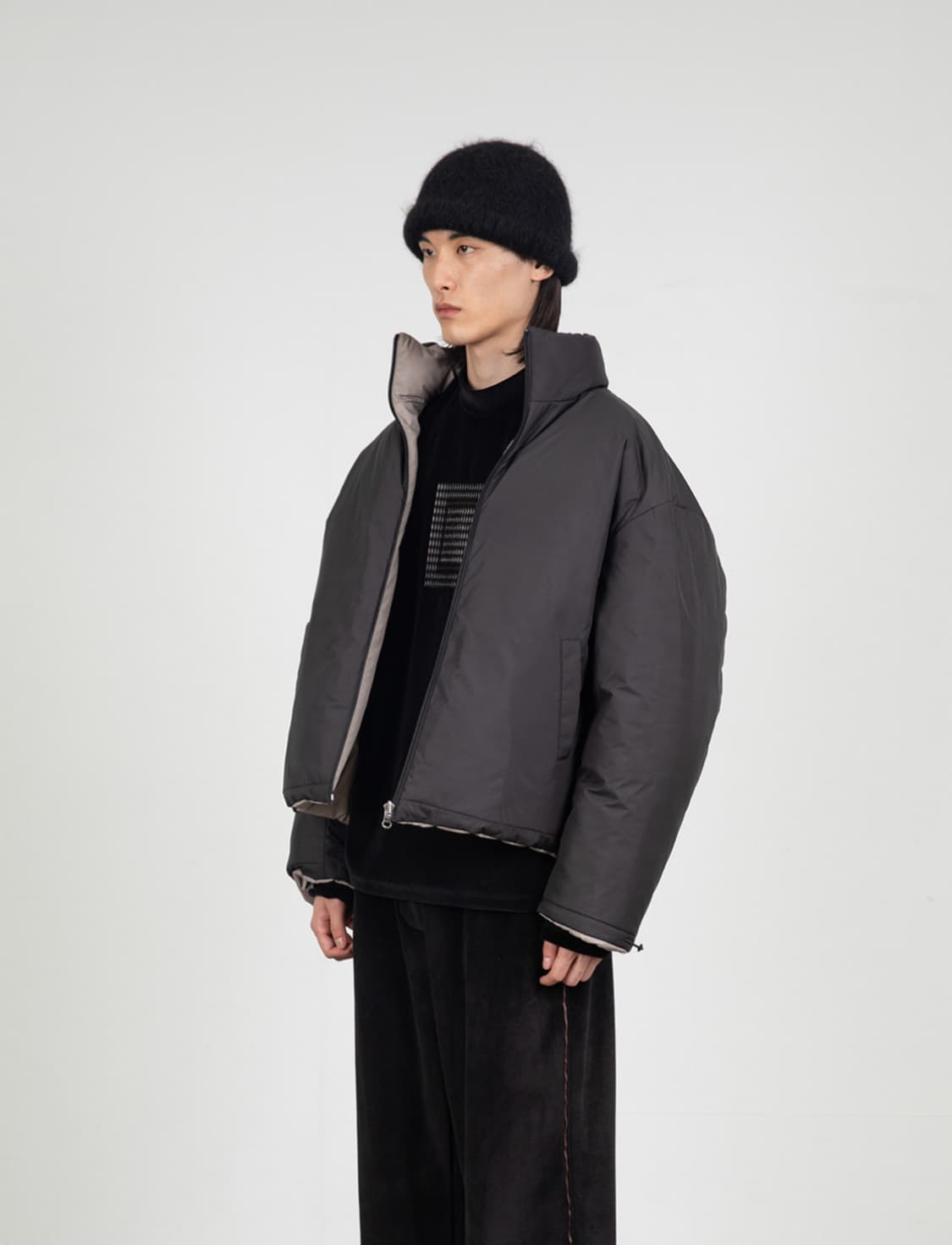 아모멘토 리버시블 다운 푸퍼 패딩 L 상품이미지1