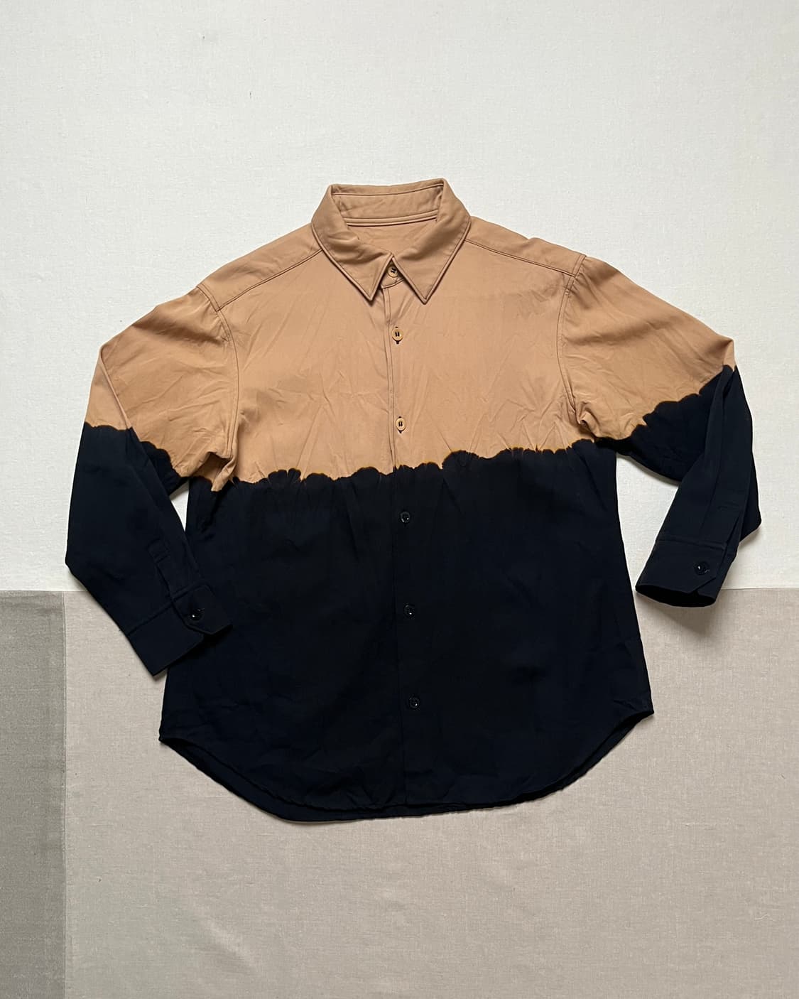 요지야마모토 투톤 다잉 울 셔츠 Y’s yohji yamamoto 상품이미지1