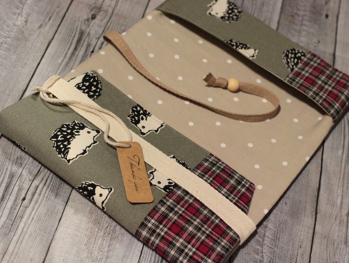 핸드메이드 고슴도치 무늬 북커버 상품이미지6