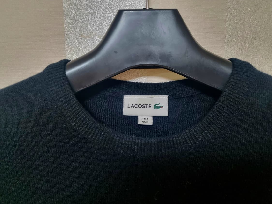 라코스테 블랙 니트 모100 상품이미지2