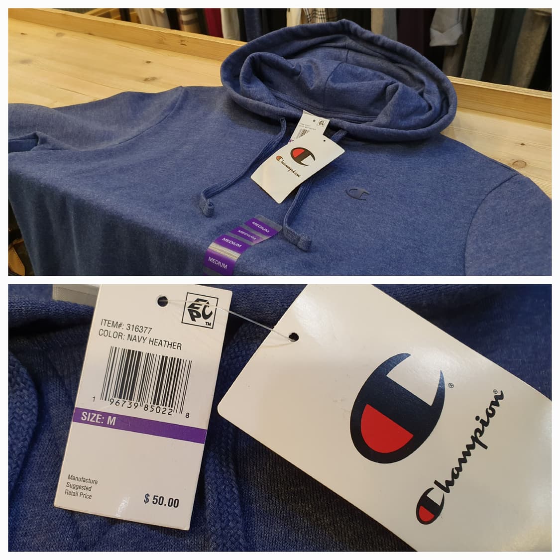 (새상품)100.Champion 후드티  상품이미지3