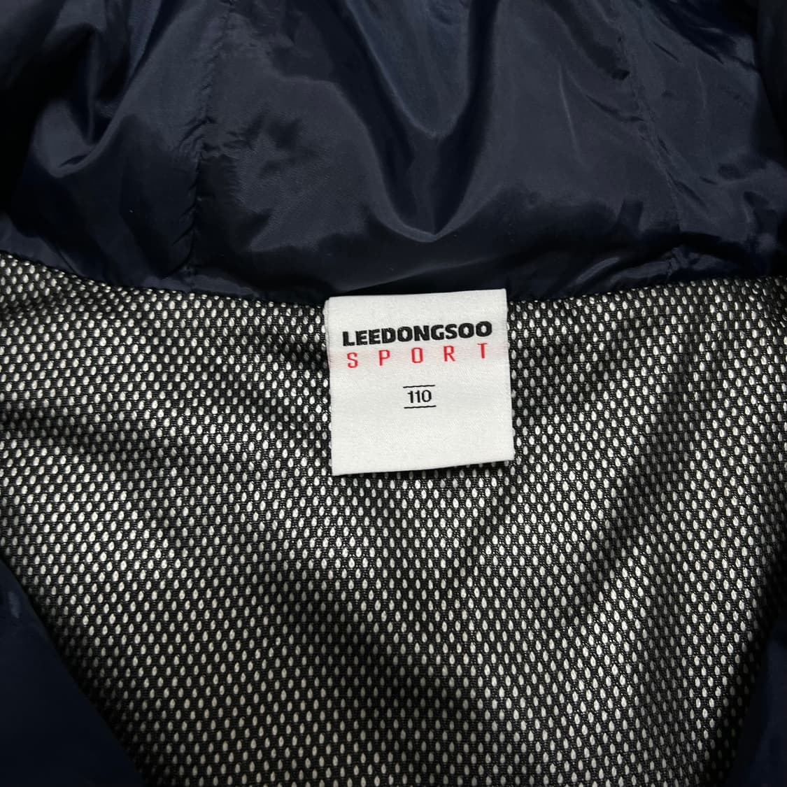 이동수 스포츠 골프웨어 배색 후드 경량패딩 점퍼 [네이비] 2XL/110 상품이미지5