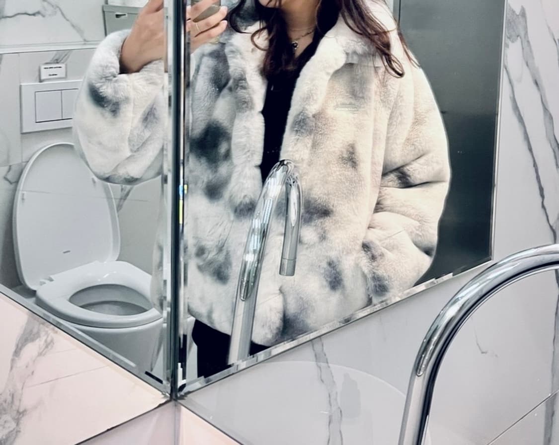 [무배] 네스티팬시클럽 코지 그레이 퍼자켓 (상태좋음) 상품이미지2