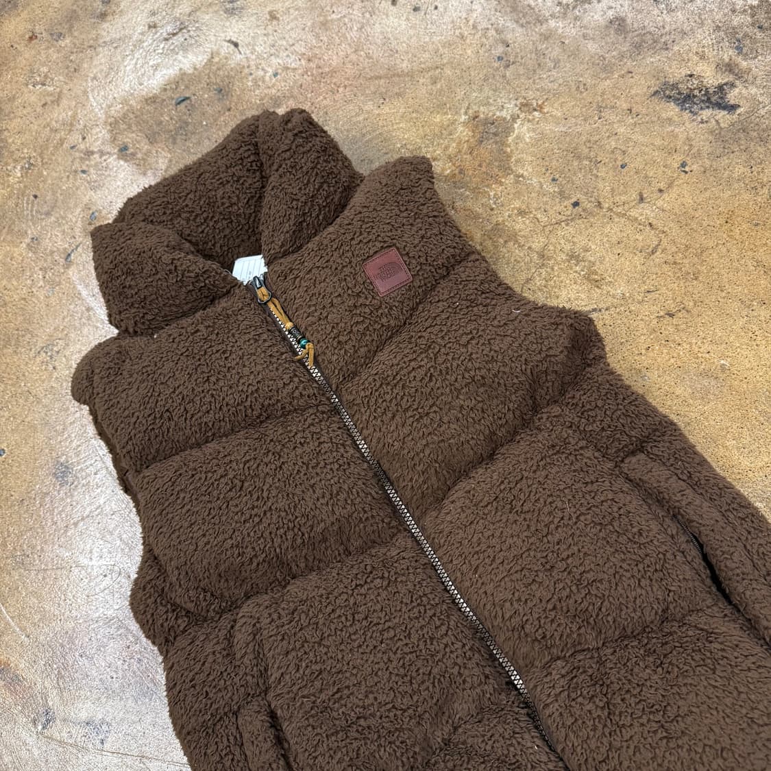 노스페이스 초코 브라운 털 패딩 조끼 80 상품이미지1