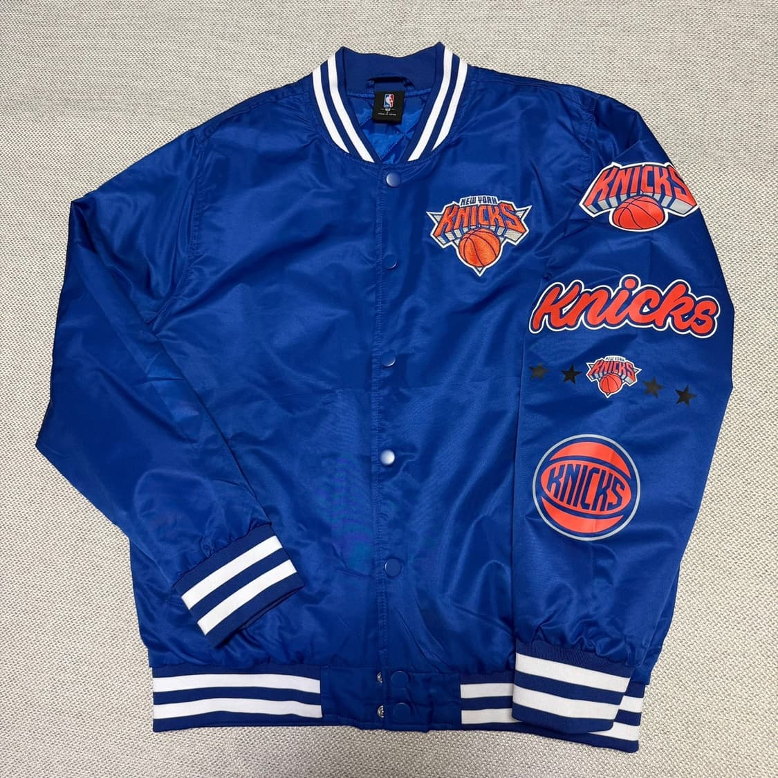 NBA 뉴욕 닉스 멀티 빅로고 바시티 자켓 상품이미지1