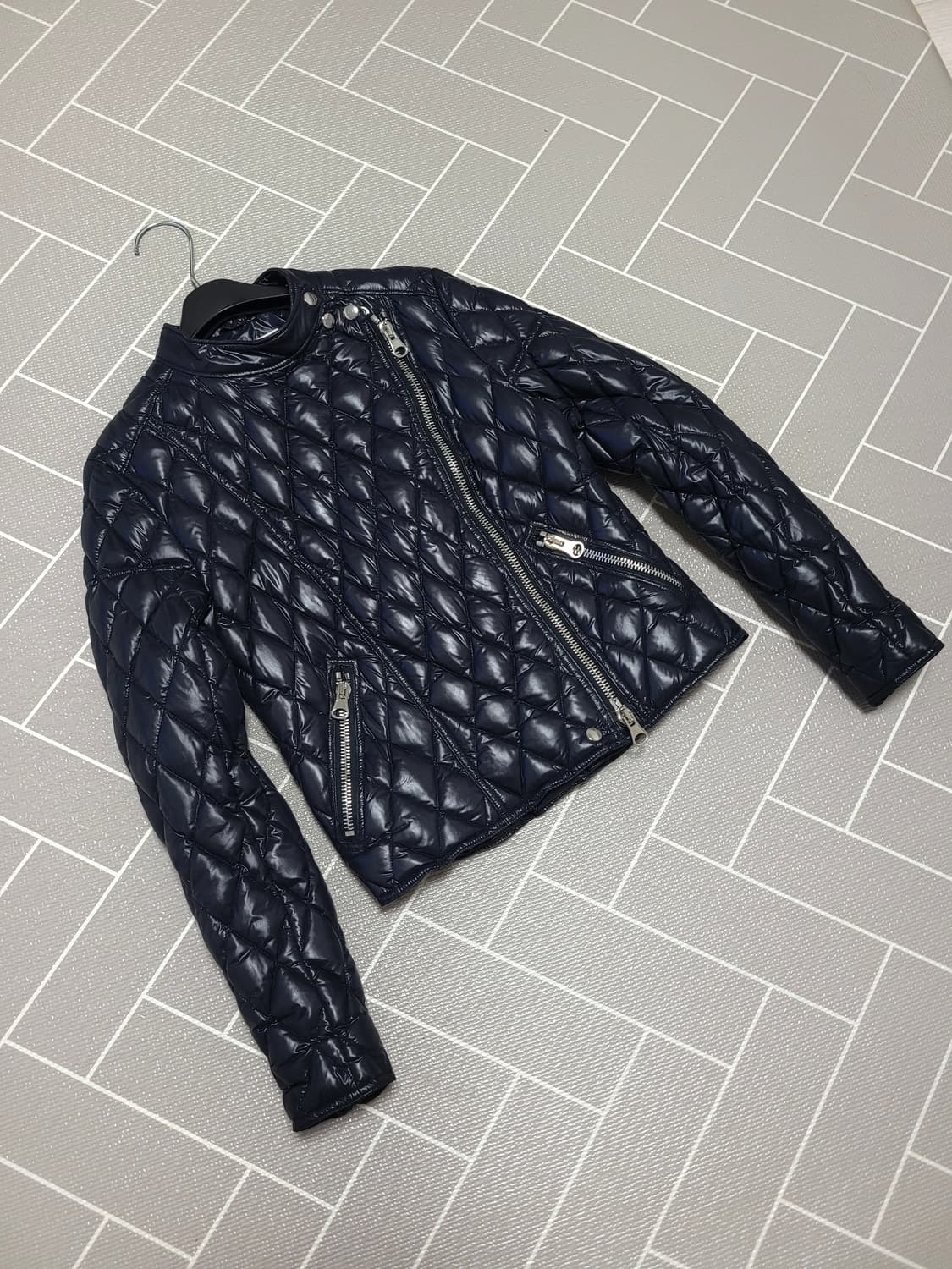 ASPESI 아스페시  덕다운 퀼팅 라이더 자켓 XS 상품이미지1