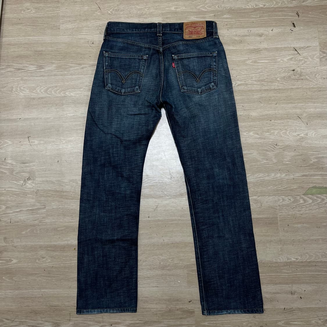 리바이스 501 오리지널 스트레이트 데님진 청바지 [중청] W30/L32 상품이미지4