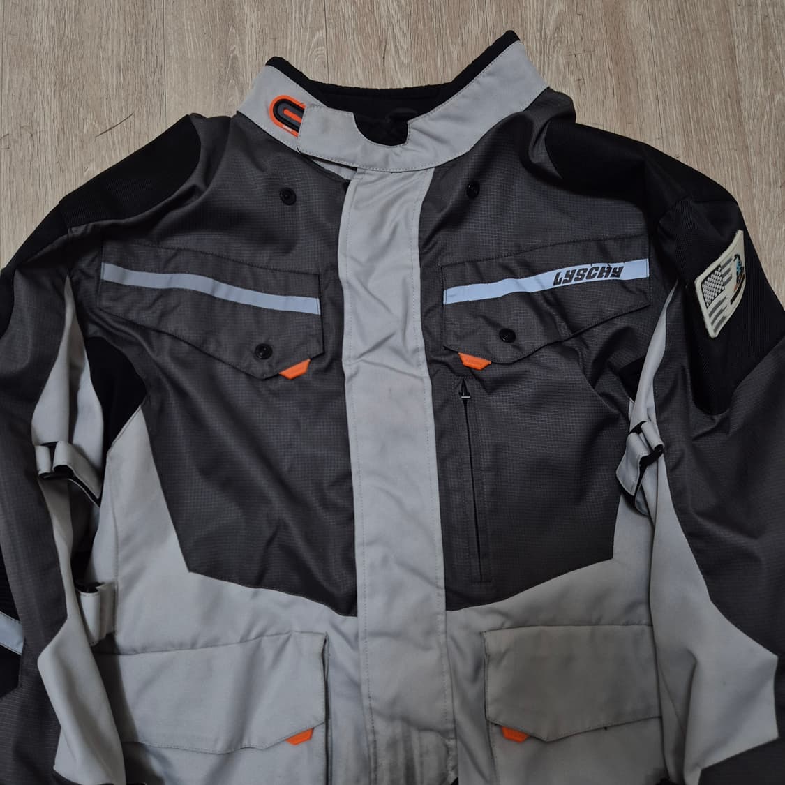 LYSCHY 라이시 남성 사이드패치 레이싱 오토바이 바이크 자켓 5XL 상품이미지2