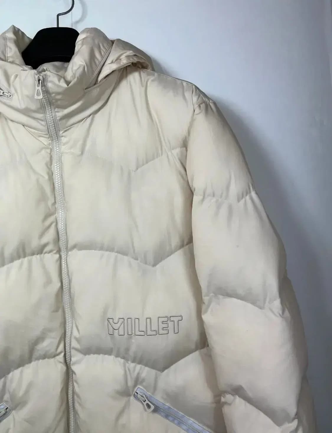 95 밀레클래식 아이보리 패딩 상품이미지4