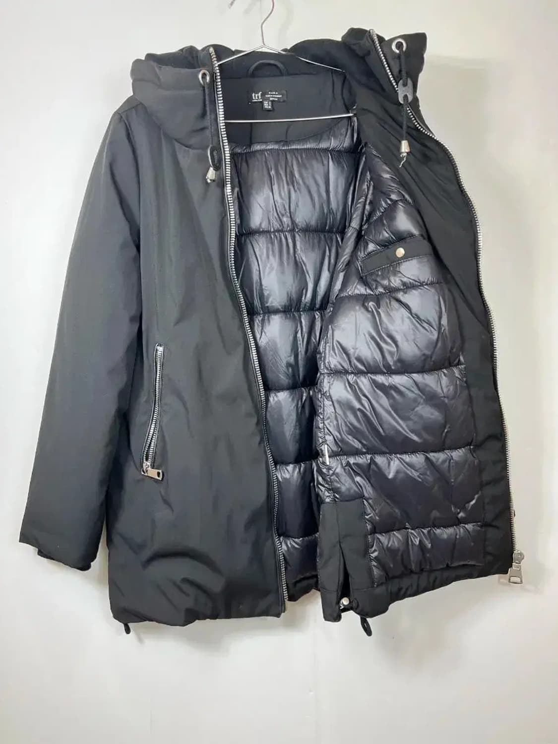 자라 블랙 오버핏 점퍼 자켓패딩 라지 상품이미지6