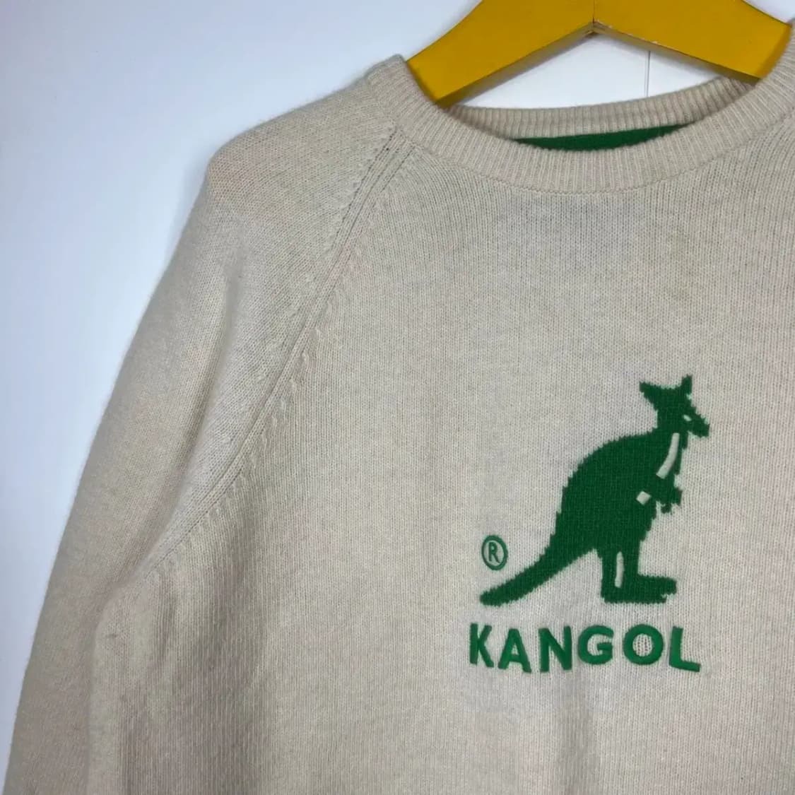 라지 캉골 남여공용 아이보리 로고니드 상품이미지3