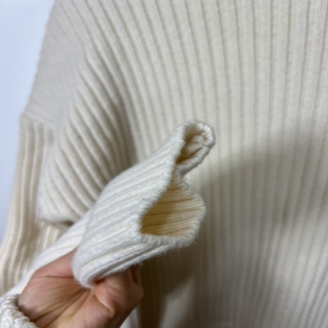 free 라플라 새상품 여자 골지니트 상품이미지5