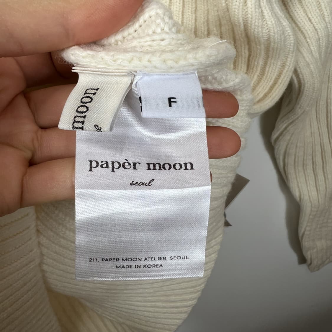 free 라플라 새상품 여자 골지니트 상품이미지6