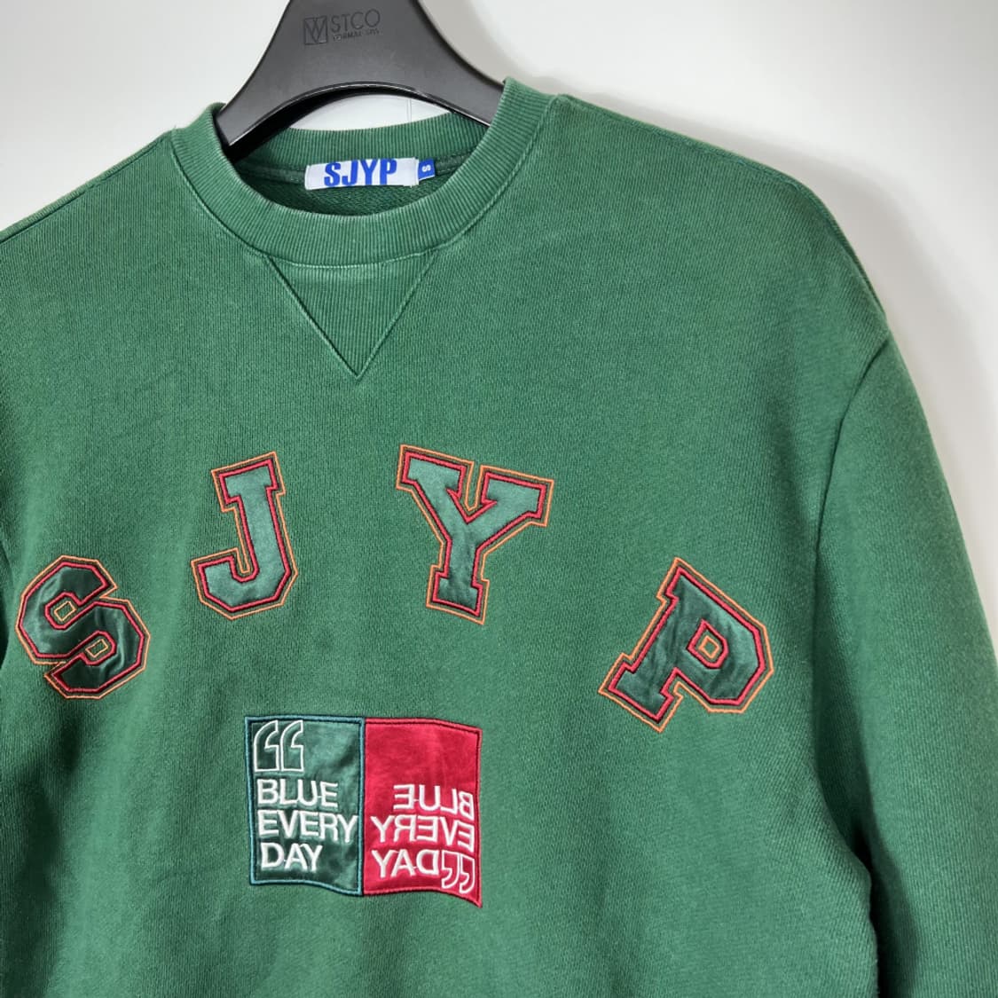 sjyp 에스제이와이피 로고 맨투맨 티셔츠 상품이미지2
