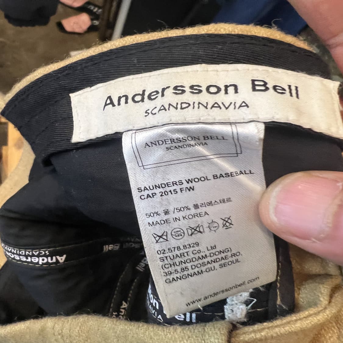 앤더슨벨 손더스 울 볼캡 모자 겨울모자 상품이미지4