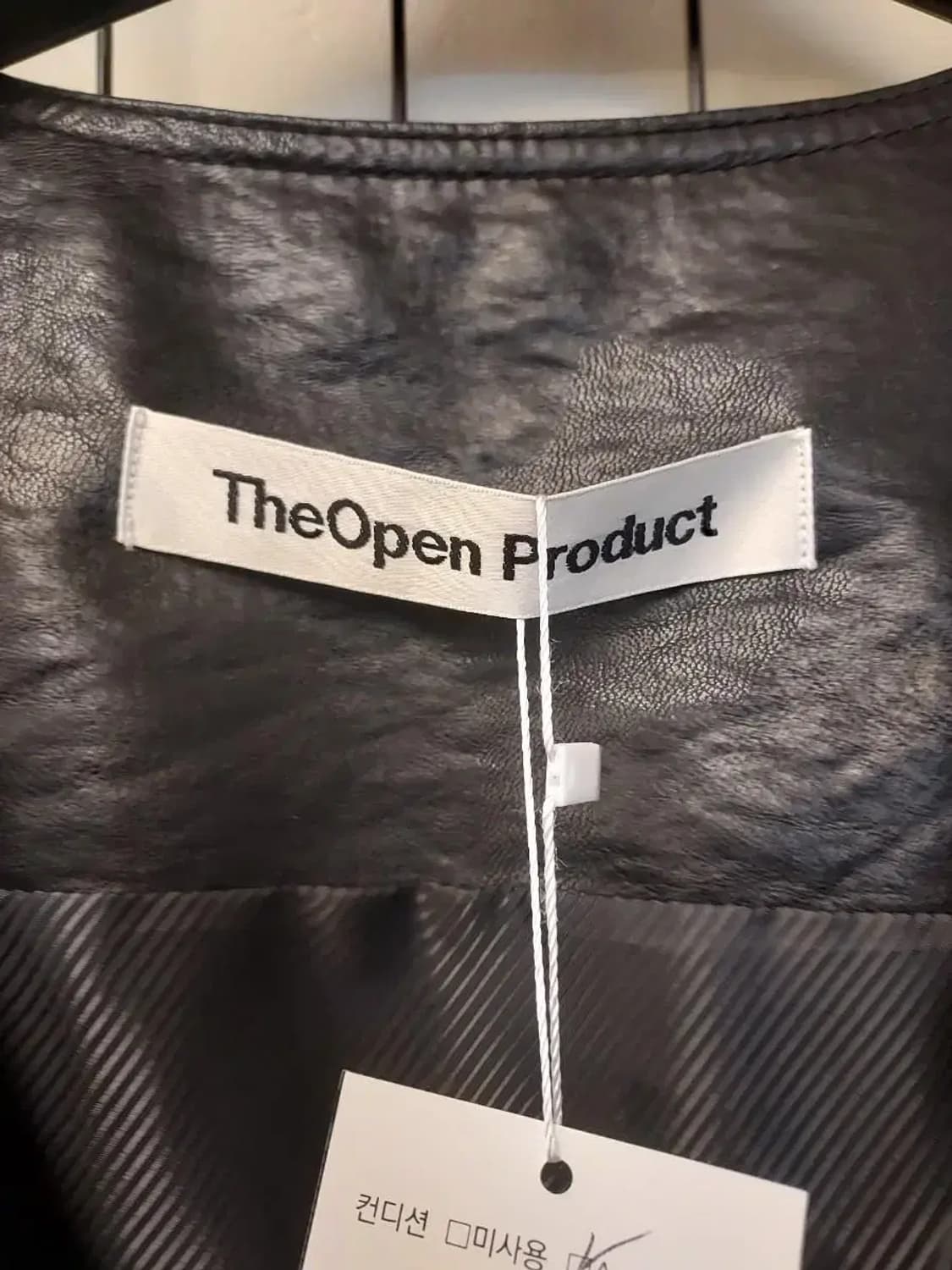 더오픈프로덕드 레이스업 레더조끼 모니카착옹 상품이미지3