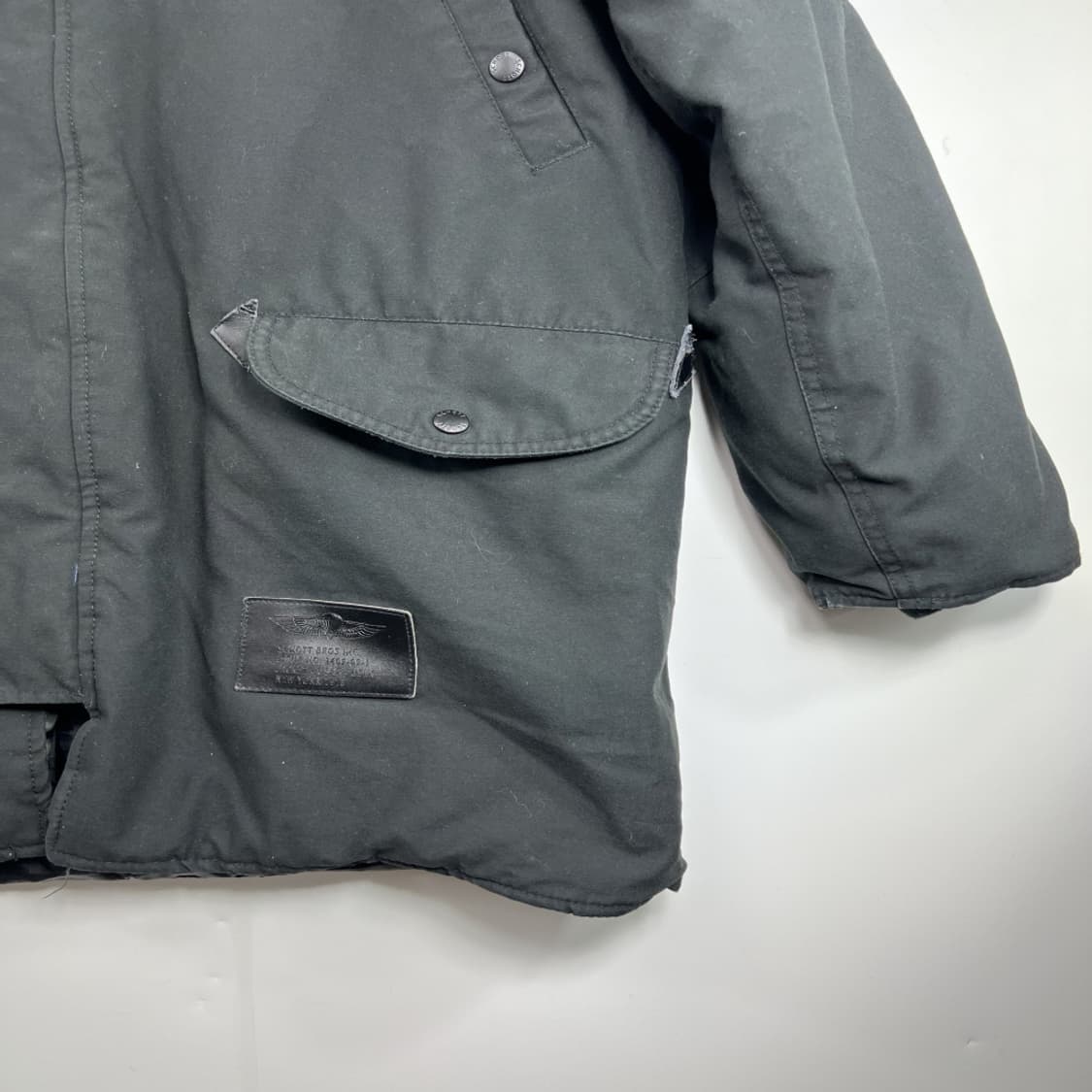 [L]  schoot 쇼트 야상 패딩자켓 너구리퍼X 상품이미지3