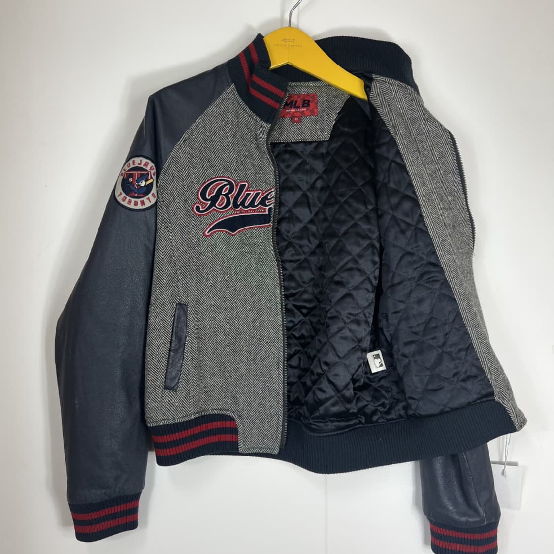 (95) MLB 헤링본 레더 가죽 여자 누빔자켓 상품이미지7