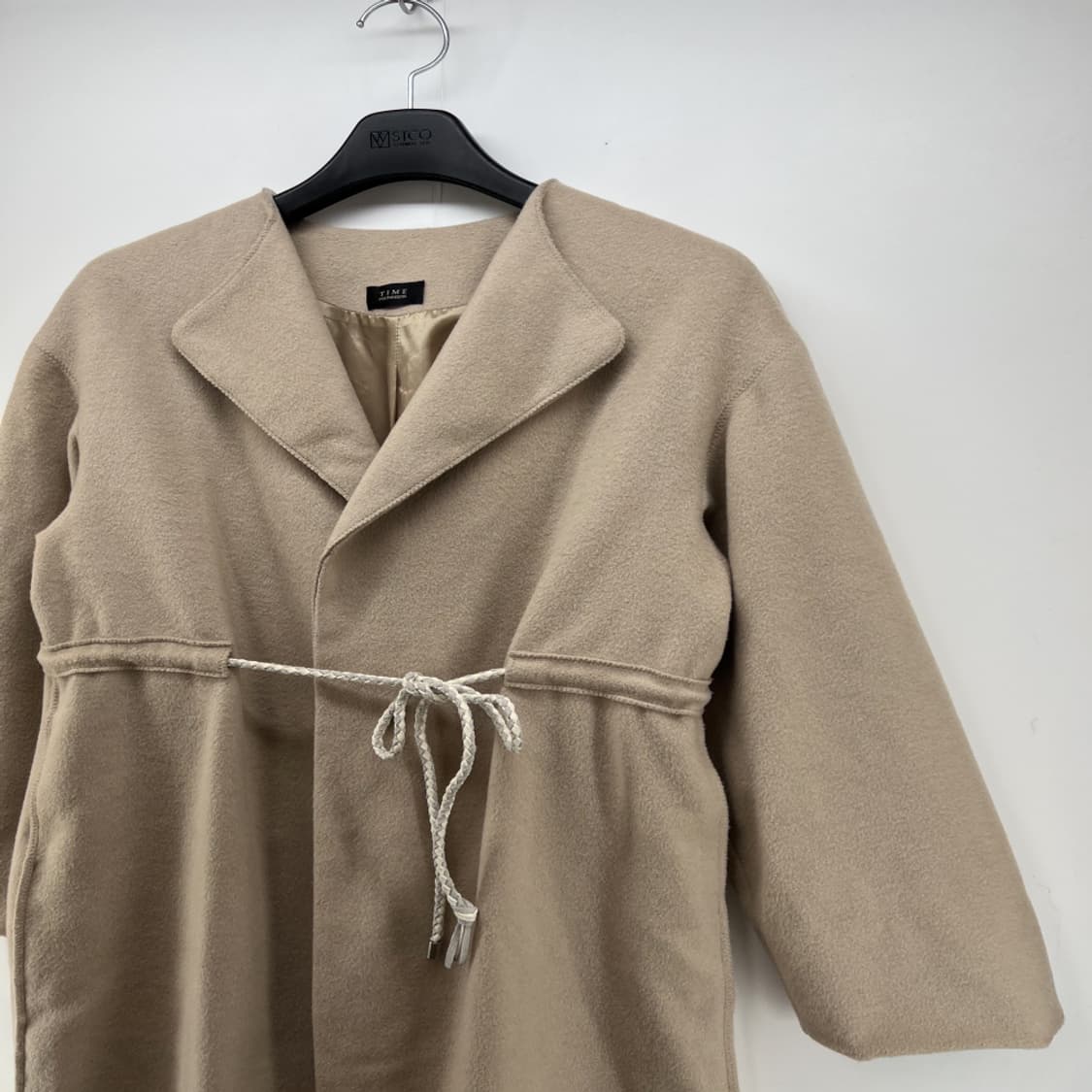 [F] 타임 여자 롱 코트 자켓 빈티지룩 울캐시미어 상품이미지2