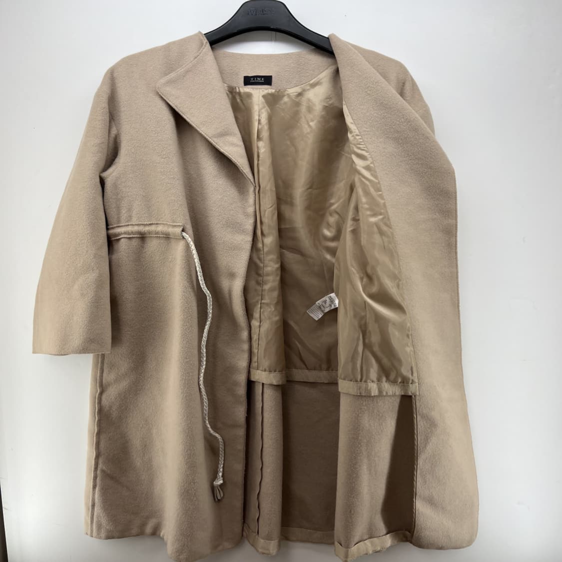 [F] 타임 여자 롱 코트 자켓 빈티지룩 울캐시미어 상품이미지5