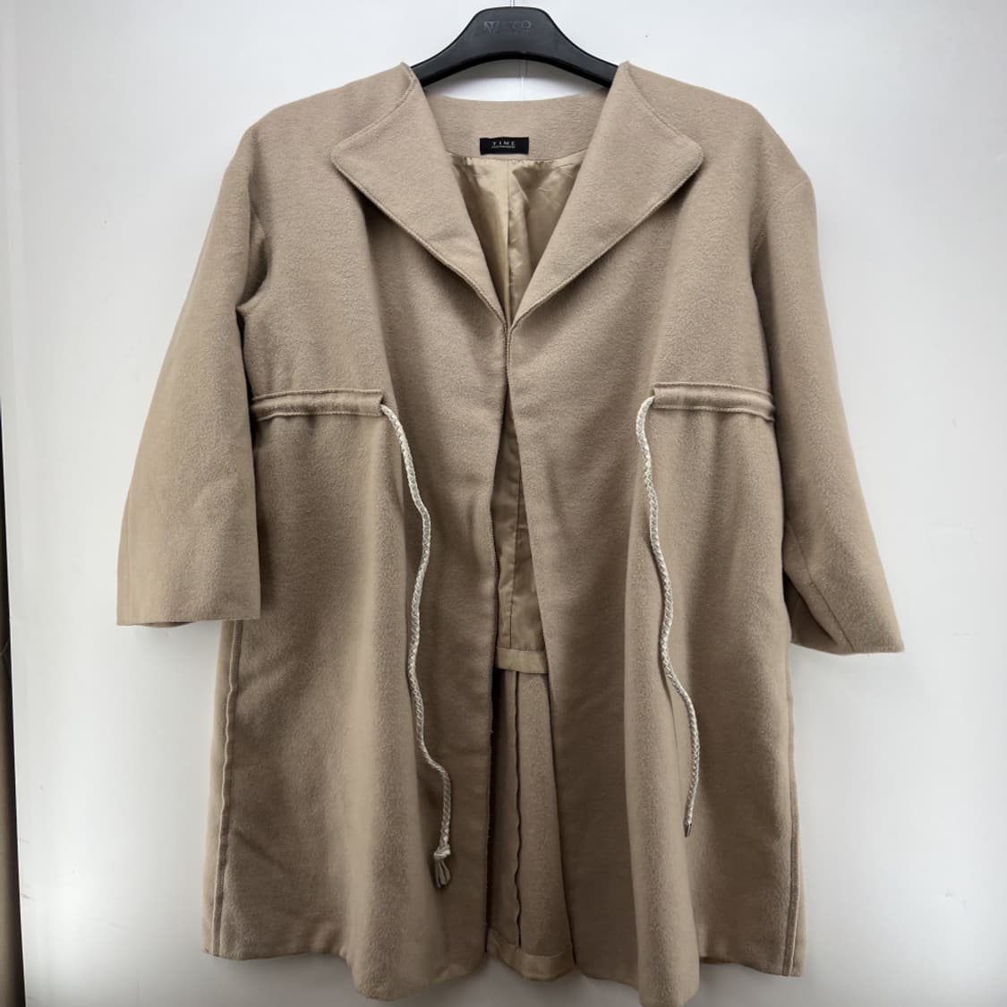 [F] 타임 여자 롱 코트 자켓 빈티지룩 울캐시미어 상품이미지6