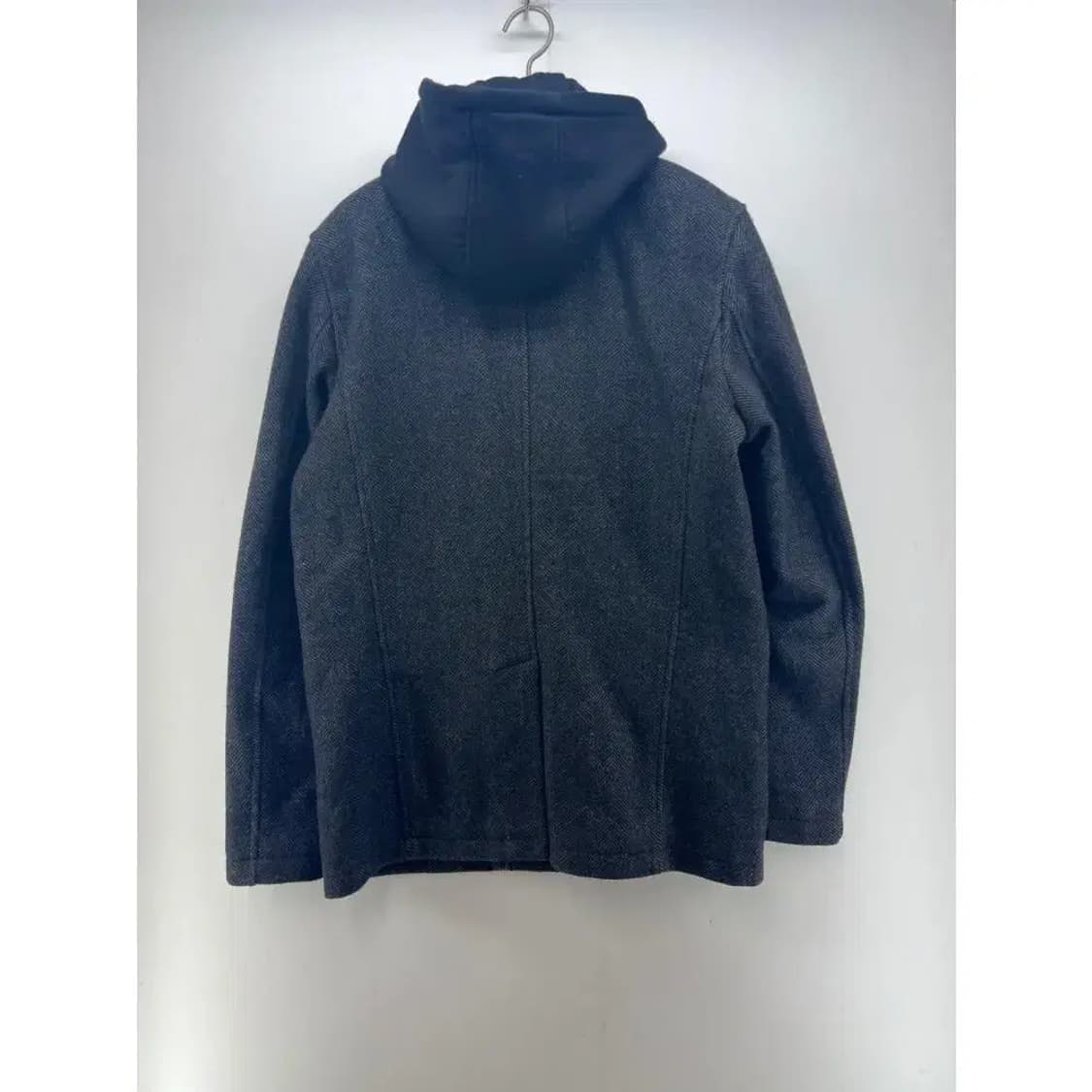 [S] 게스 포켓 후드코트 헤링본 코트 자켓 상품이미지5