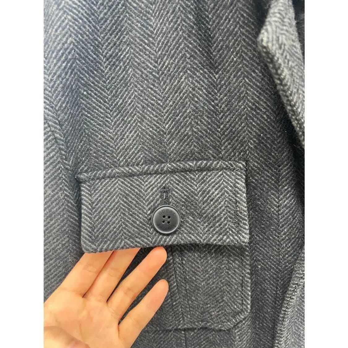 [S] 게스 포켓 후드코트 헤링본 코트 자켓 상품이미지7