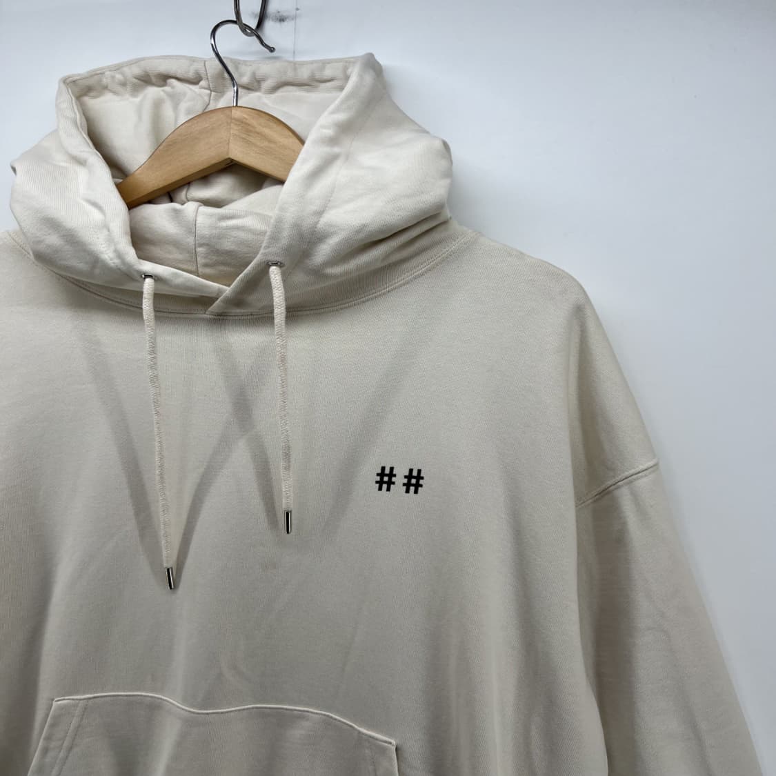 [L] 빈트릴 옐로우 테이핑 헤시태그 오버핏 남자 후드티셔츠 후디 상품이미지2