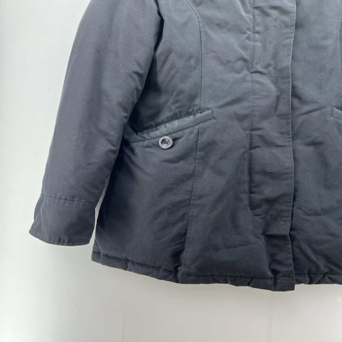 [XS] 울리치 야상 다운 누빔 블랙 다운자켓 패딩 작은사이즈패딩 상품이미지3