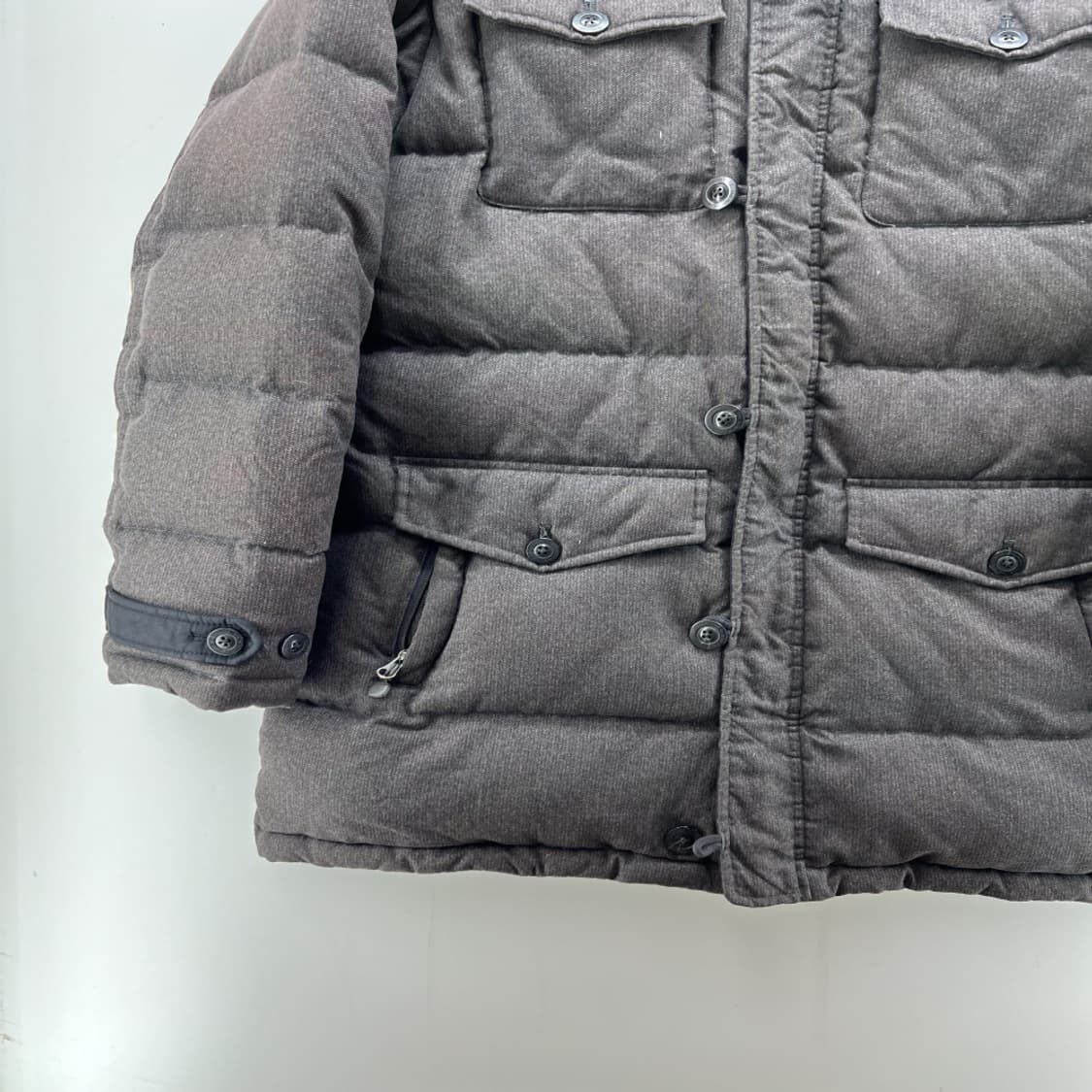 [XL] 노스페이스 남자 롱 패딩 다운 브라운 포켓 자켓 빈티지 올드스쿨 상품이미지3