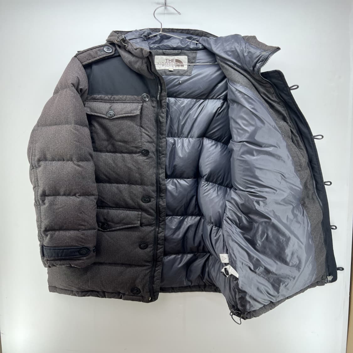 [XL] 노스페이스 남자 롱 패딩 다운 브라운 포켓 자켓 빈티지 올드스쿨 상품이미지8