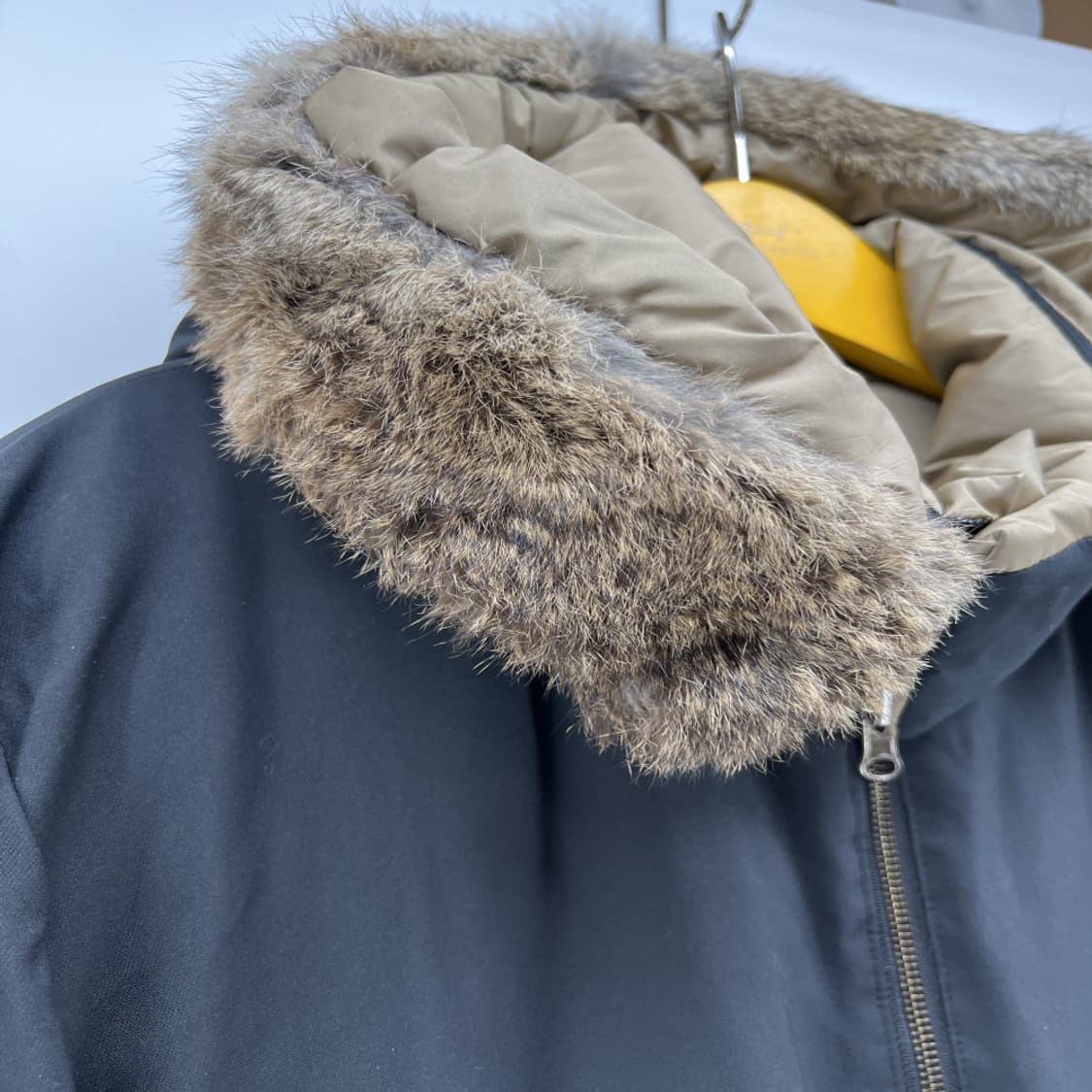 [48] 솔리드옴므 우영미 토끼털 리버시블 남자 양면 롱파카 상품이미지3