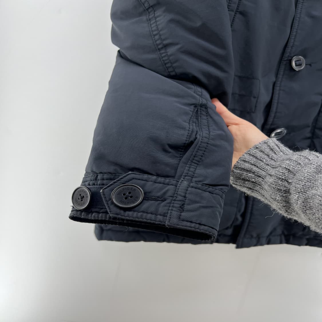 [S] 타미힐피거 남자 롱 패딩 다운자켓 빈티지 가벼운패딩 상품이미지4