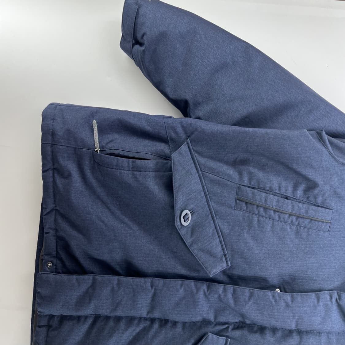 [90] 컬럼비아 여자 네이비 롱 오버핏 다운패딩 자켓 상품이미지3